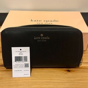 Kate Spade large black wallet